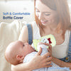 Soft Plush Towel Baby Feeding Bottle Cover with Easy to Hold Strap - hopop.in