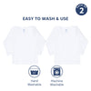 Baby Envelope Neck Full Sleeve Vest - Pack of 2 - hopop.in