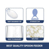 Soft silicone spoon food feeder for babies