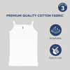 Baby Girl's Sleeveless Cotton Camisole Vest- Pack of 3