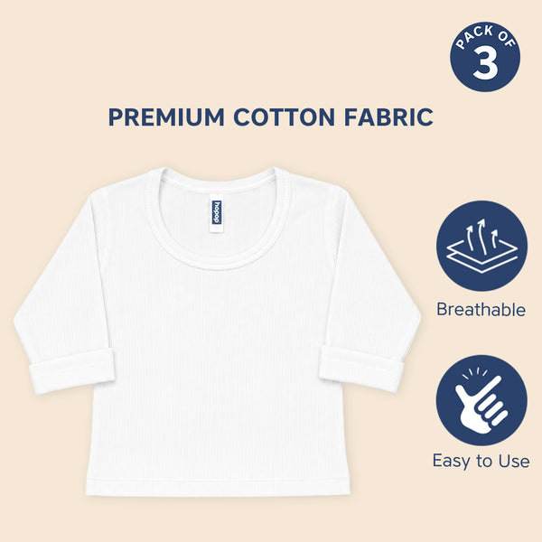 Baby Winter Thermal Full Sleeves Top Pack of 3