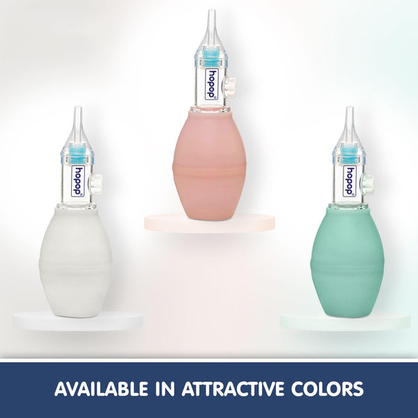 Hopop Anti-Reflux Baby Nose Cleaner, Gentle & Safe Nasal Aspirator