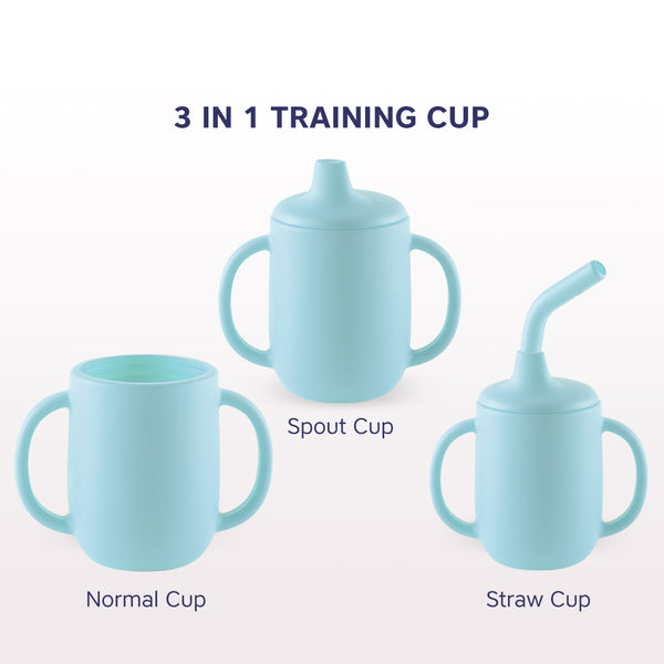 Hopop 3-in-1 Sipper Cup with Spout & Straw - 210ml