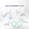 Baby Safety Nail Scissors with Rounded Head - hopop.in