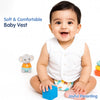 Front Open Sleeveless Cotton Vest - Pack of 3