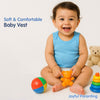 Baby Envelope Neck Sleeveless Vest - Pack of 3 | Multicolor