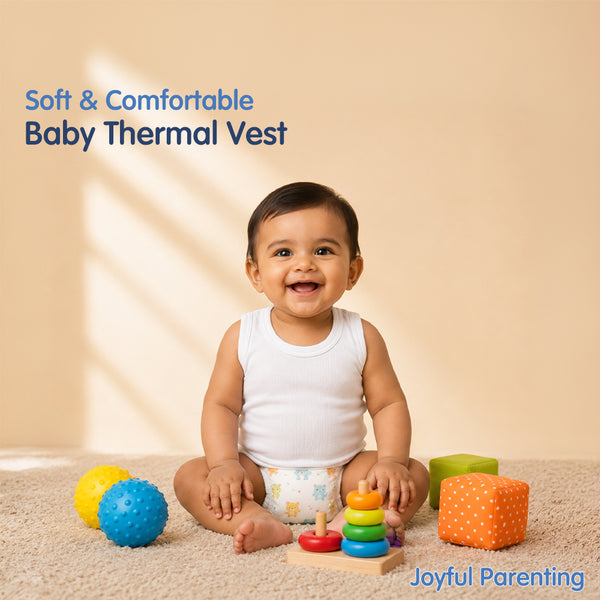 Baby Thermal Sleeveless Inner Vest Pack of 3