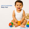 Baby Round Neck Sleeveless Vest - Pack of 3