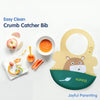 Easy Clean Crumb Catcher Silicone Bib - hopop.in