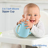 3 in 1 Sipper Cup with Spout & Straw -210 ml - hopop.in