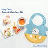 Easy Clean Crumb Catcher Silicone Bib - hopop.in