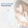 Baby Front Open Thermal Sleeveless Vest - Pack of 3 - hopop.in