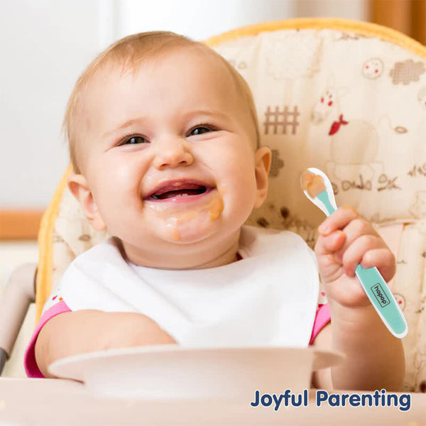 Ergonomic baby spoon handle – easy to grip