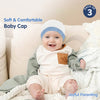 Soft & Comfortable Cotton Baby Caps - Pack of 3 - hopop.in
