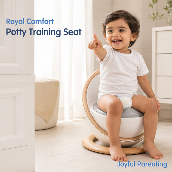 Baby Potty Training Seat for Toddlers, Soft Cushioned Toilet Trainer for 6m to 4 Yrs