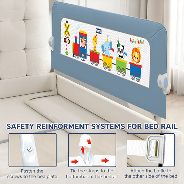 Hopop Secure Sleep Baby Bed Rail Guard - Safe & Easy to Install