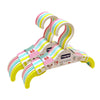 Plastic baby hangers with non-slip arms – 12-pack