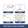 Durable baby wardrobe hangers with anti-slip features