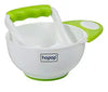 Compact BPA-free baby bowl with mashing tool and spoon
