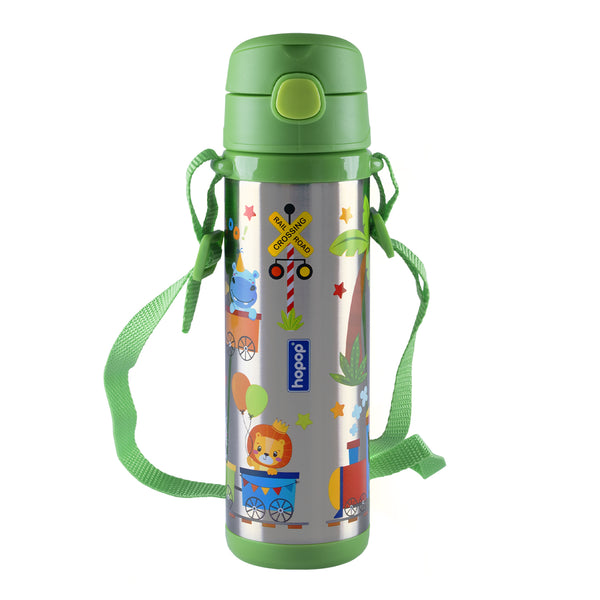 Hopop Insulated Stainless Steel Sipper Water Bottle for Kids - 480ml