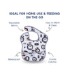 Waterproof Baby Apron Bib with Crumb Catcher Pocket