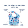 Waterproof Baby Apron Bib with Crumb Catcher Pocket