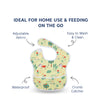 Waterproof Baby Apron Bib with Crumb Catcher Pocket