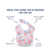 Waterproof Baby Apron Bib with Crumb Catcher Pocket
