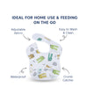 Waterproof Baby Apron Bib with Crumb Catcher Pocket - hopop.in