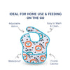 Waterproof Baby Apron Bib with Crumb Catcher Pocket
