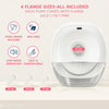 Hands-Free Electric Breast Pump for Breastfeeding -White