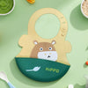Easy Clean Crumb Catcher Silicone Bib