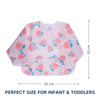 Waterproof Long Sleeve Baby Bib with Crumb Catcher Pocket - hopop.in