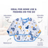 Waterproof Long Sleeve Baby Bib with Crumb Catcher Pocket - hopop.in