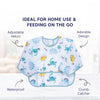 Waterproof Long Sleeve Baby Bib with Crumb Catcher Pocket - hopop.in