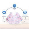 Waterproof Long Sleeve Baby Bib with Crumb Catcher Pocket - hopop.in