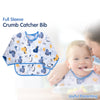 Waterproof Long Sleeve Baby Bib with Crumb Catcher Pocket - hopop.in