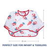 Waterproof Long Sleeve Baby Bib with Crumb Catcher Pocket - hopop.in