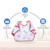 Waterproof Long Sleeve Baby Bib with Crumb Catcher Pocket - hopop.in