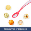 Color-changing feeding spoon in baby-safe design