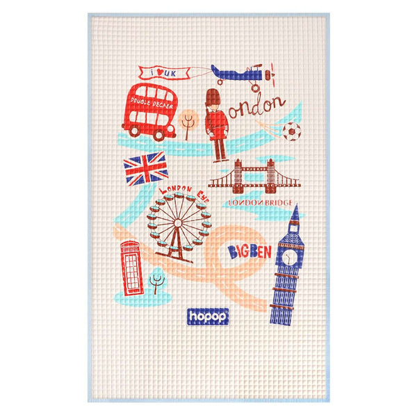 Hopop Multipurpose Baby Massage Mat | Waterproof Diaper Changing Mat - London
