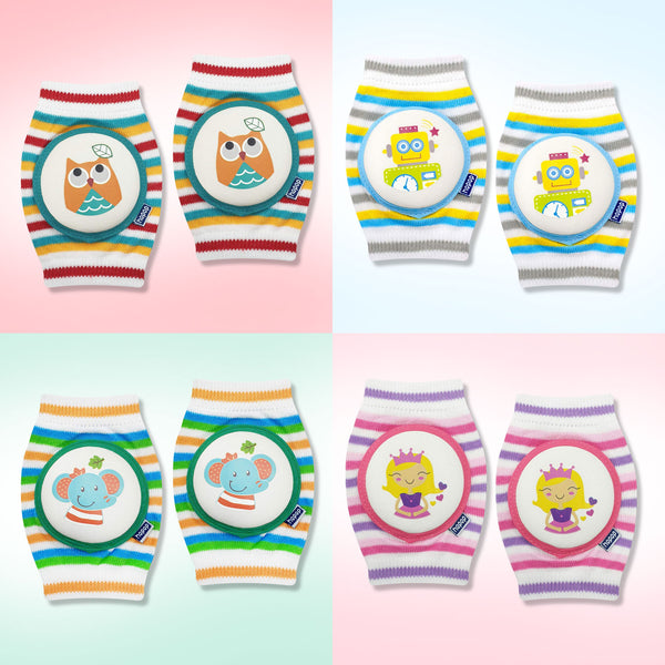 Hopop Anti Slip Elbow & Knee Pads for Crawling Baby