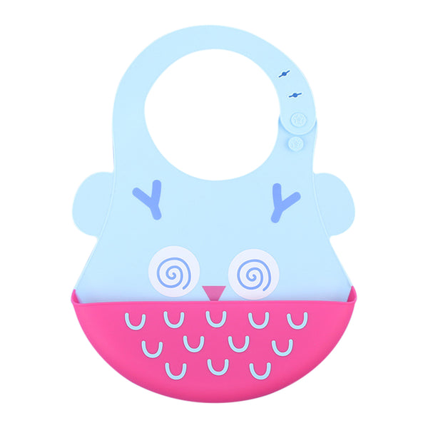 Hopop Easy Clean Crumb Catcher Silicone Bib